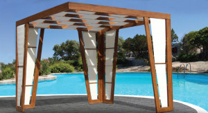 pergola con teli