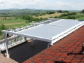 Copertura con tenda scorrevole in PVC