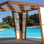 pergola con teli